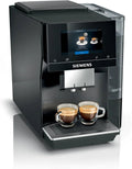 SIEMENS Machines à café automatiques, Noir/Argenté, Machine à cafe entièrement automatique EQ700 TP713R09