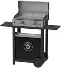 LE MARQUIER plancha, 110 x 47 x 116 cm. Poids : 28,6 kg, Noir/Argent