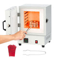 QYOEGSQ Fours, 30 x 27 x 42 cm, 2000 W, 2000 W, Blanc, Four électrique compact de table, réglage de la température de 0 à 1150 °C