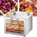 XSDAJSD déshydrateur alimentaire, 400 W, 2,5 cm, acier inoxydable, Argenté, en acier inoxydable 6/8/12 ( )
