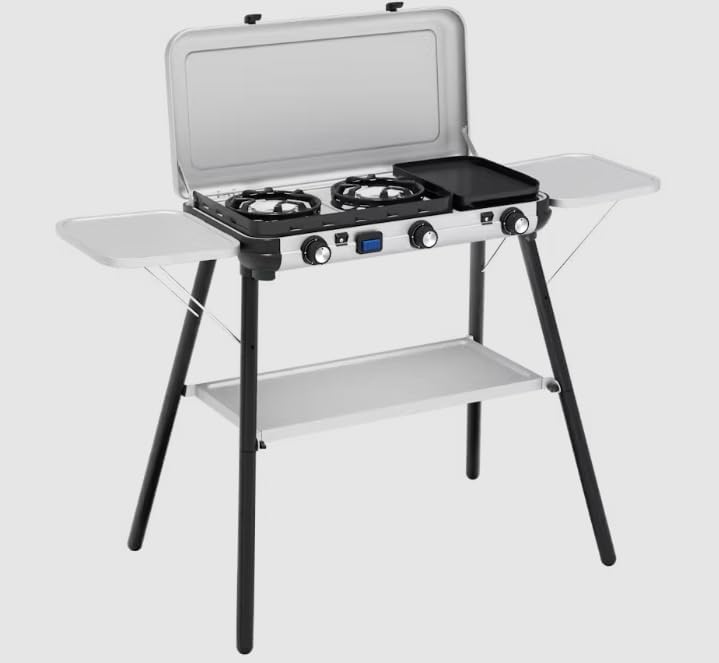 CAMPINGAZ Plaques de cuisson, Noir/Gris, 2213260 Cuisinière Camping Kitchen 2 Multi-Cook Plus