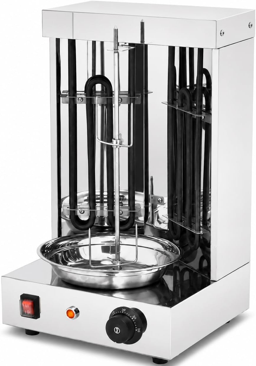 Machine rôtissoire, 2,8 kW, Noir, à Kebab Électrique, Verticale de Comptoir