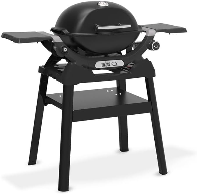 WEBER Barbecues à gaz, Noir, brûleurs haute performance, grilles en fonte émaillée