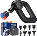 BOB AND BRAD appareil de massage, Noir, D6 Pro Max+ Pistolet de Massage avec Tête Chaude et Froide