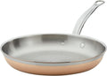 Hestan Poêles à frire, 28 cm, Argent/Cuivre, CopperBond Poêle à frire en cuivre pour induction