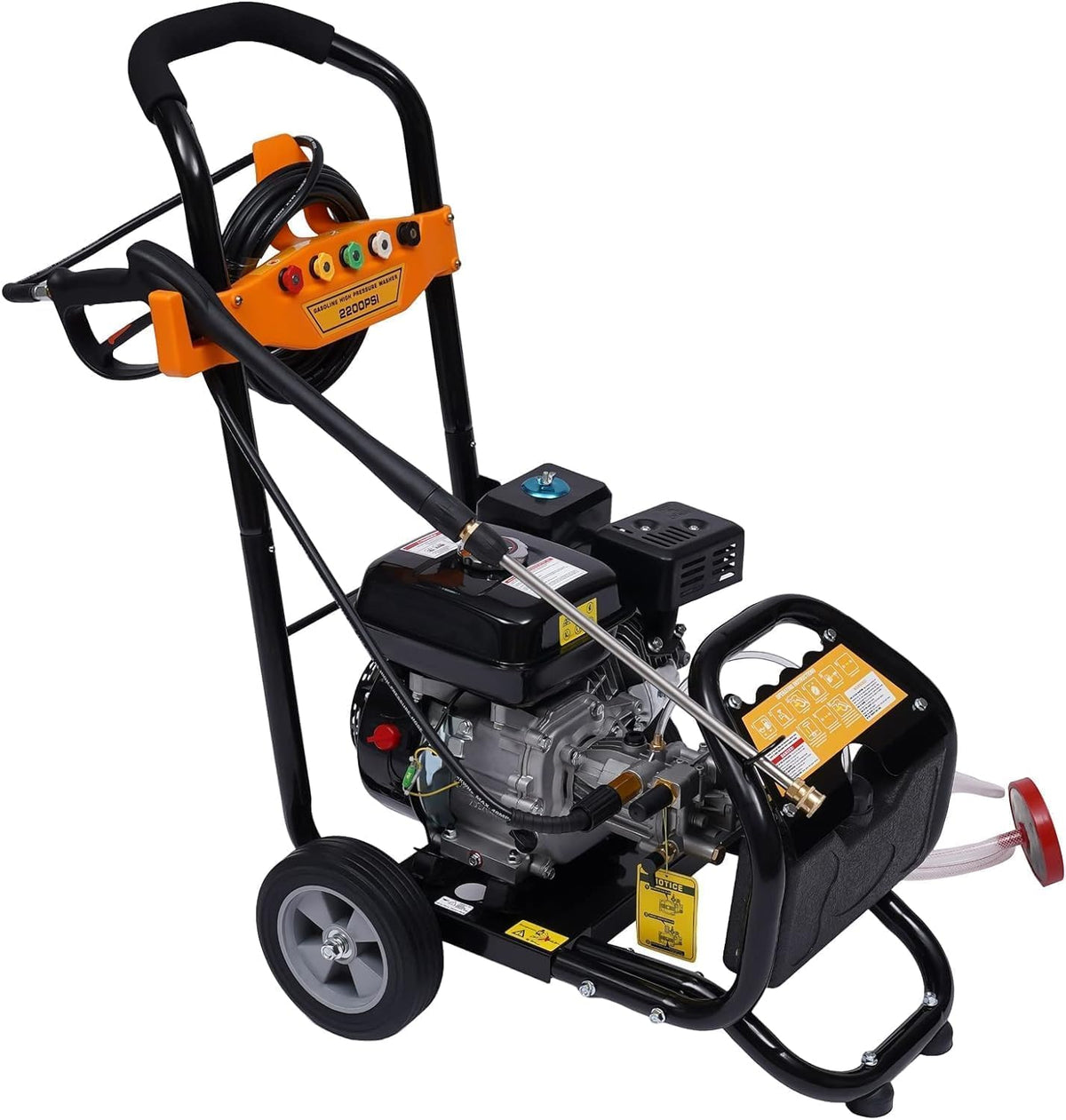 XUEMANSHOP nettoyeur vapeur, 66*41*53 cm, 6 m, Noir, Nettoyeurs Haute-Pression, 5 CV Voiture avec Crépine d'aspiration