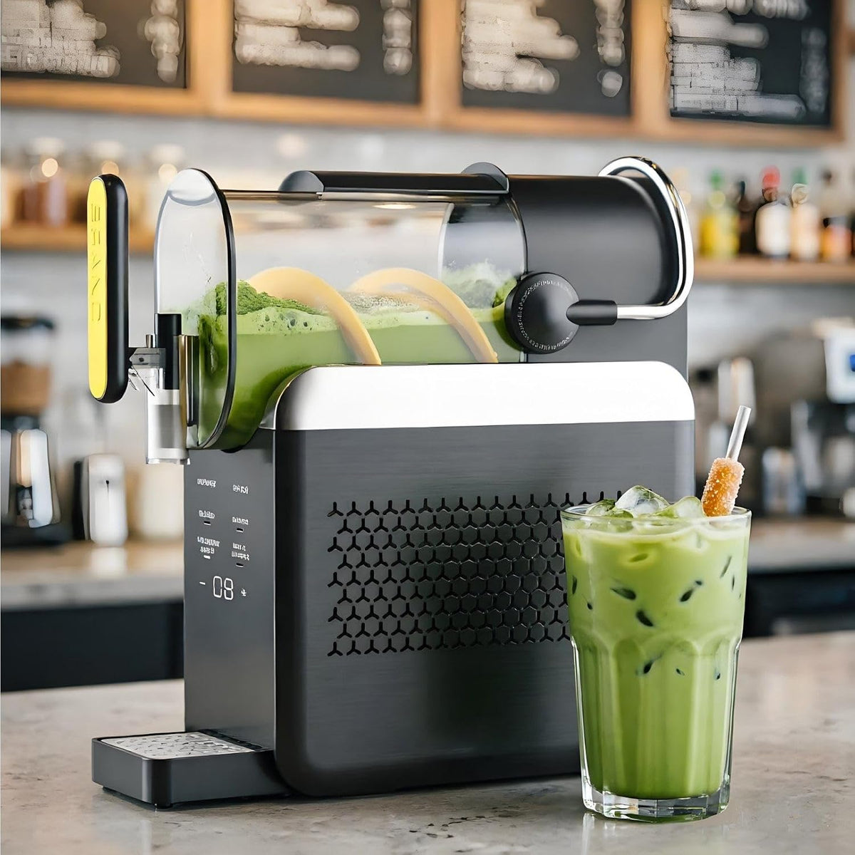 IqdZynx Machines à granité, 434 × 156 × 427 mm, Noir, Margaritas, Smoothies et frappés Black