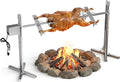 DOBADN rôtissoire, Argenté, Kit de électrique pour de cochon entier, kit de robuste pour agneau avec 5 niveaux de réglage de la hauteur