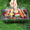 Seamue barbecue à charbon, Acier inoxydable, Argent, Barbecue au Charbon de Bois extérieur, barbecues autoportants
