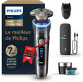 PHILIPS épilateur à lumière pulsée, Noir, Rasoir i9000 Prestige Ultra, rasoir électrique 100% étanche, technologie Skin IQ Pro