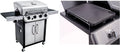 Char-Broil table de cuisson, Argent/Noir, Convective Series 440S - Barbecue à gaz à 4 brûleurs avec brûleur latéral