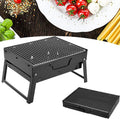 Barbecue barbecue à charbon, Noir, portable pliable à charbon de bois, fumoir pour l'extérieur, les voyages