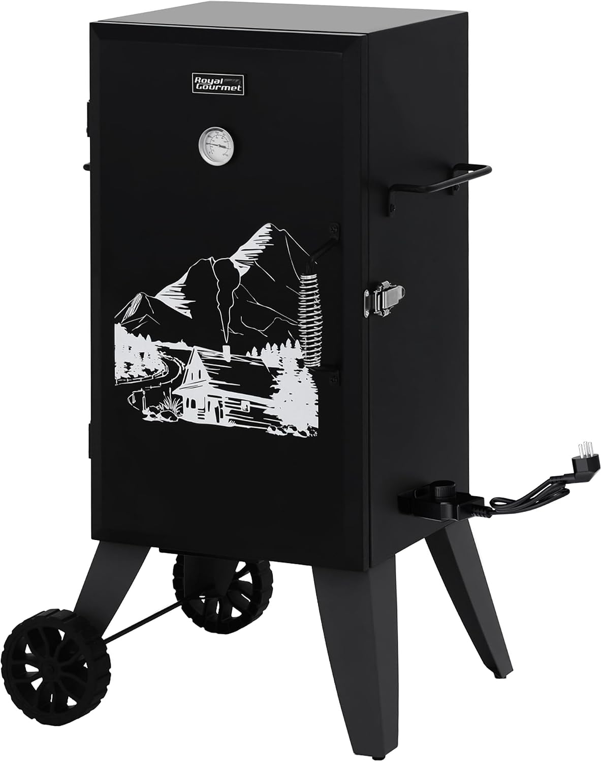 Royal Gourmet fumoir, 1150 pouces, 1350 W, Noir, électrique analogique 28' SE2805 avec 3 grilles de cuisson