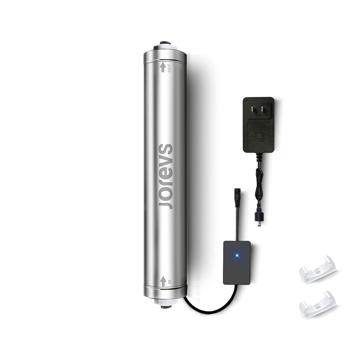 JOREVS Filtres sous éviers, Blanc, Filtre à eau UV - Purificateur d'eau LED UV sous l'évier, réduit jusqu'à 99